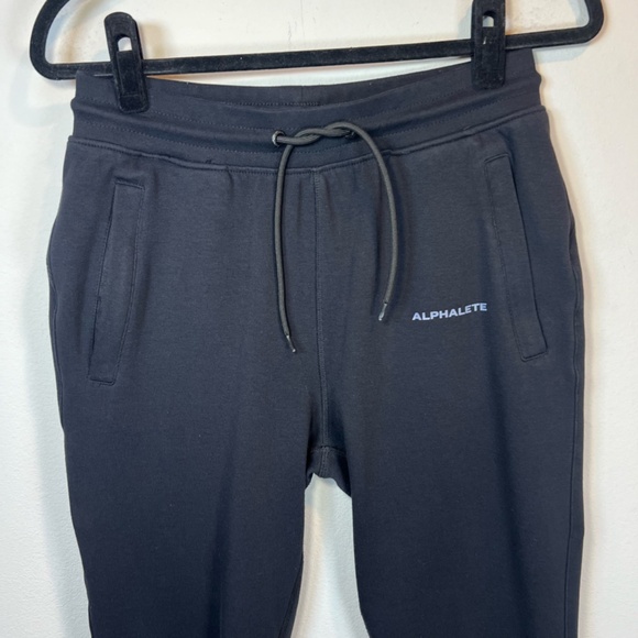 Alphalete Women's Premium Trace Jogger Pants Black High Waisted Tapered Sz Large - Picture 2 of 11